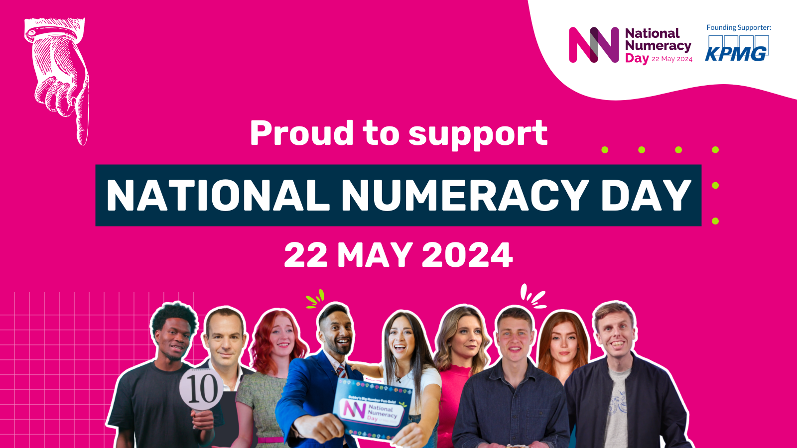 Instagram graphic saying "Proud to support National Numeracy Day 22 May 2024"