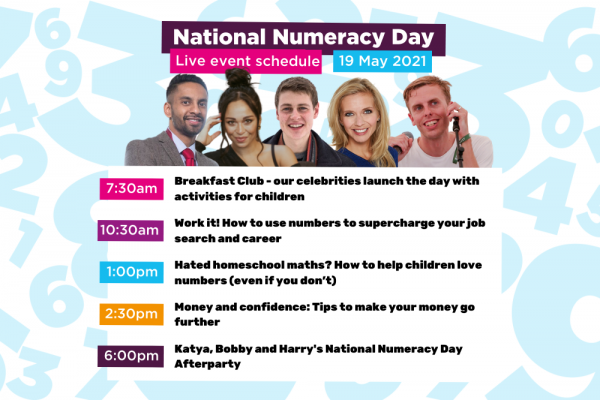 National Numeracy Day live event line-up announced | National Numeracy