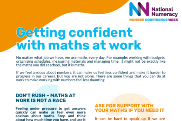 Getting confident with maths at work preview